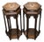 Pair of Vintage Chinese Hardwood Inlaid Hexagonal Pedestal Tables (Flower Stands) For Sale