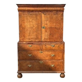 Small Walnut Cabinet on Chest from William & Mary For Sale