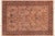 Taupe 1990's Floral Pak-Persian Taupe/Blue Wool Rug - 6'1'' X 9'1'' For Sale - Image 8 of 9