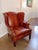 Elevate Your Space With This Stunning Vintage Dutch Cognac Colored Wingback Leather Club Chair For Sale - Image 9 of 12