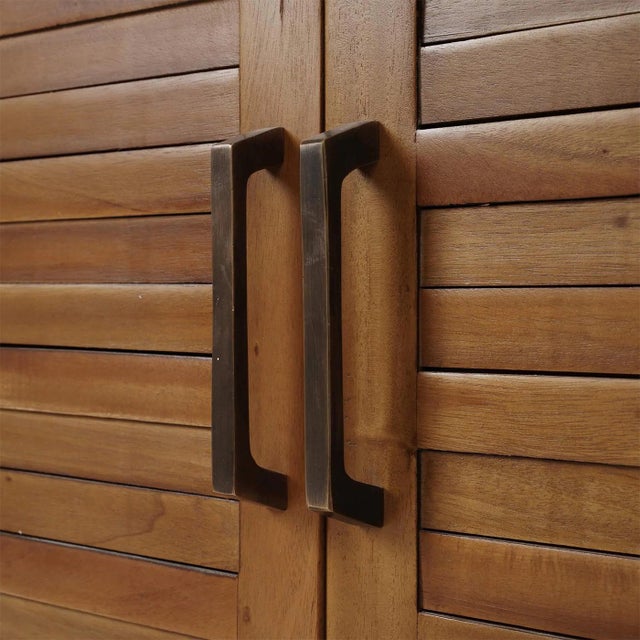 Coastal Sideboard - Antique French Oak Finish For Sale - Image 4 of 11