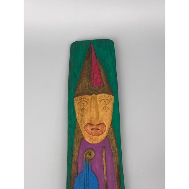 Wood Henryk Zegadlo, Violinist with Blue Violin, 1980s, Wood For Sale - Image 7 of 13