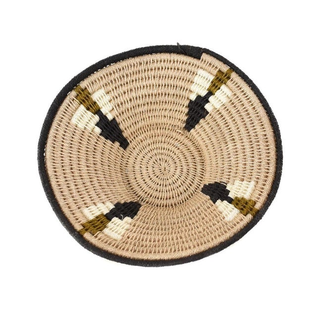 Early 20th Century Sisal Handwoven Basket Neutral Eswatini 6inch For Sale In Denver - Image 6 of 6