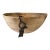 Vintage African Hausa Engraved Wooden Bowl From Niger 12" Diameter For Sale