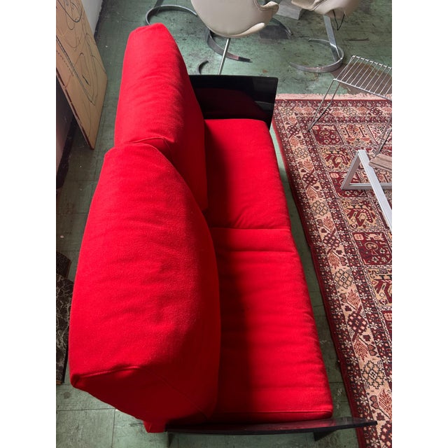 Red Vintage Canapé by Piero Lissoni, 1970s For Sale - Image 8 of 10