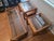 Wood Lou Hodges Mersman Waldron Smoked Glass Oak Rectangular Coffee Table 1970's For Sale - Image 7 of 9
