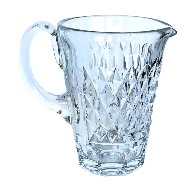 1960s Mid-Century Waterford Crystal “Boyne” Decanter & Pitcher Set — Hand-Cut Irish Lead Crystal For Sale - Image 9 of 12
