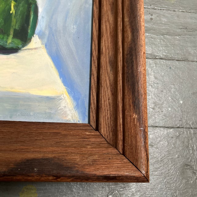 1970s 1970’s Original Impressionist Tea and Fruit Still Life Painting For Sale - Image 5 of 6