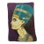 Vintage Nefertiti Eyptian Needlepoint Pillow For Sale