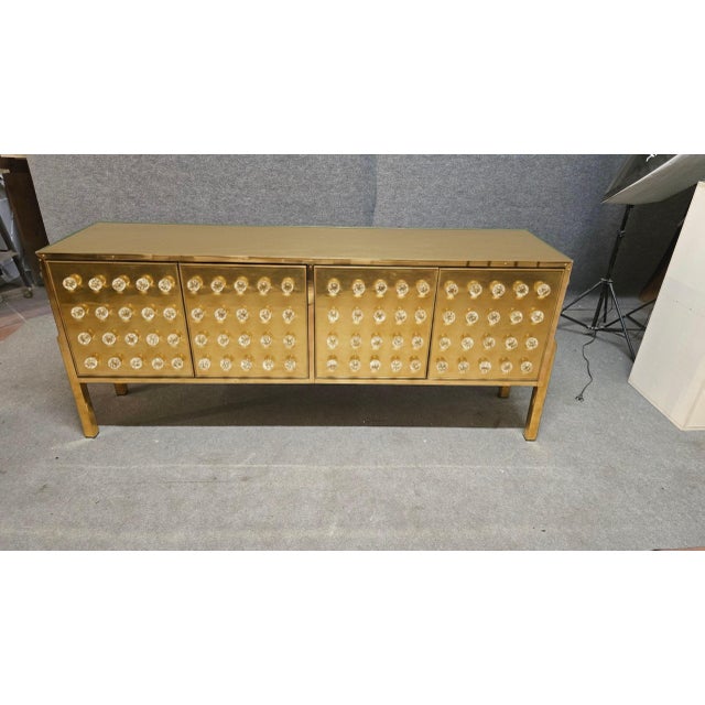 Brass Sideboard with 120 Handmade Murano Glass Spheres from Justfurnituress SRL For Sale - Image 12 of 12