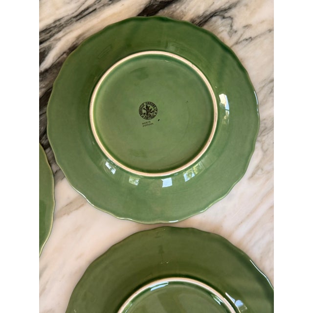 Ceramic Bordallo Pinheiro Made in Portugal Farm Animal Plates Set of 4 For Sale - Image 7 of 12