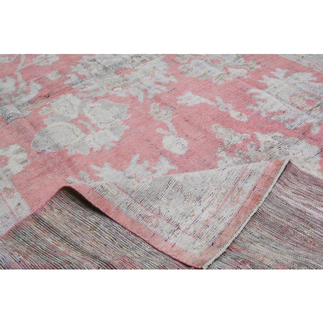 Vintage Turkish Oushak Hand Knotted Wool Rug, 9'x11'9" For Sale In New York - Image 6 of 6