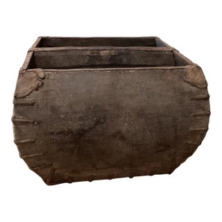 1900 Antique Provincial Chinese Rice Measure For Sale