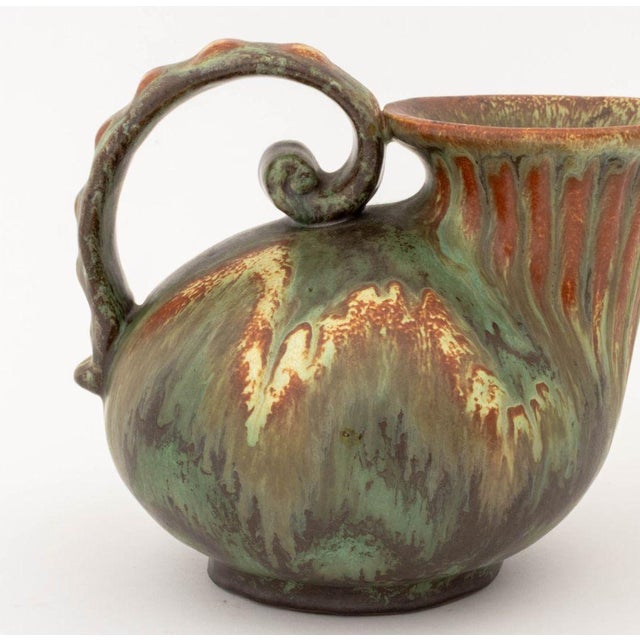 Michael Andersen & Son Michael Andersen & Sons Glazed Pottery Pitcher For Sale - Image 4 of 11