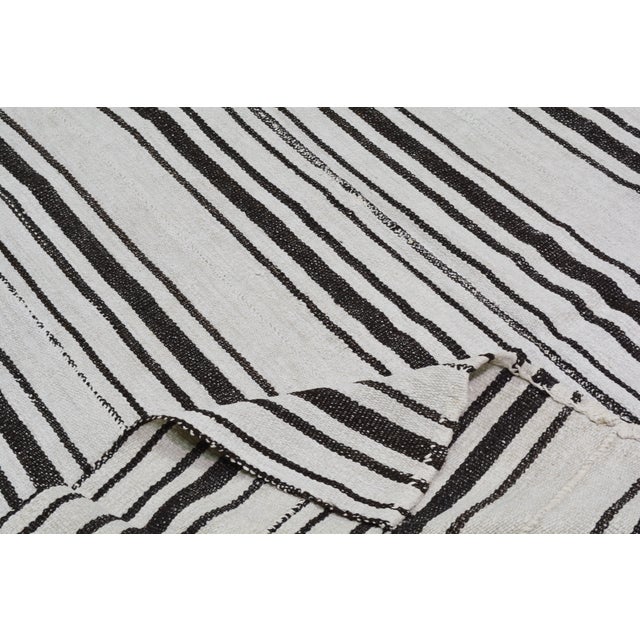 Vintage Turkish Hand Knotted Flat Weave Kilim, 4'7x5'6 For Sale - Image 4 of 4