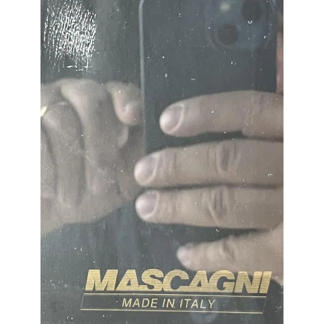 24K golden brass mascagni, Italian design, 70s Small signs of time, good condition. External measures 22 cm high per 17 cm...