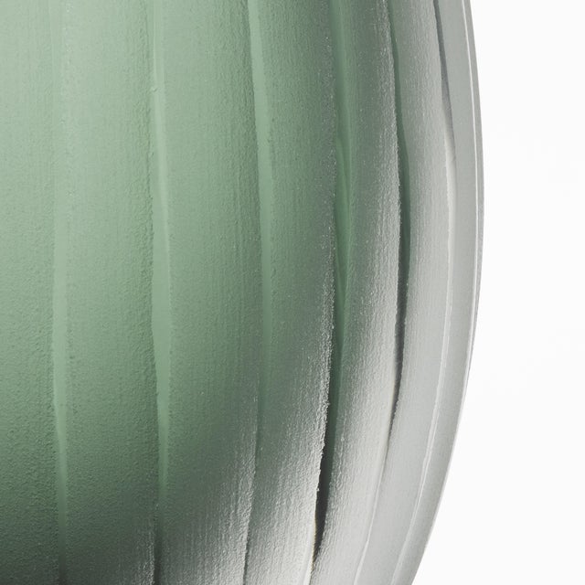 Hand-Blown Murano Supreme Vase in Eucalyptus Green For Sale - Image 9 of 12