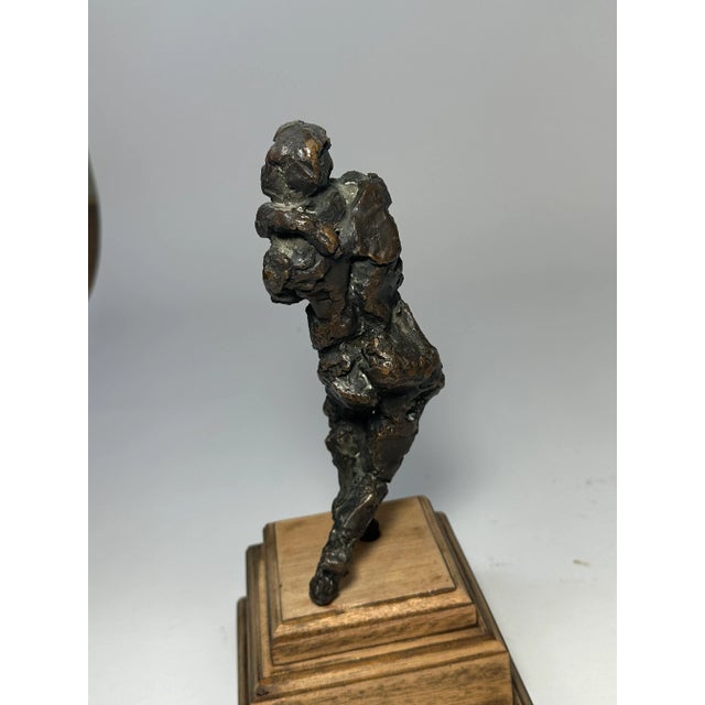 Abstract Figurative Nude Bronze Sculpture For Sale - Image 3 of 8