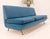 Marco Zanuso Sofa for Arflex Mid Century Italian Modern Teal Upholstery Clean! For Sale - Image 6 of 18