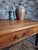 Brown Antique French Oak Writing Table with Drawer, 1930 For Sale - Image 8 of 18