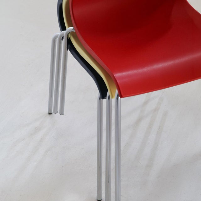 Metal Ricciolina Chair by Marco Maran for MaxDesign - Primary Color Plastic Chair - Modern Italian Design For Sale - Image 7 of 14