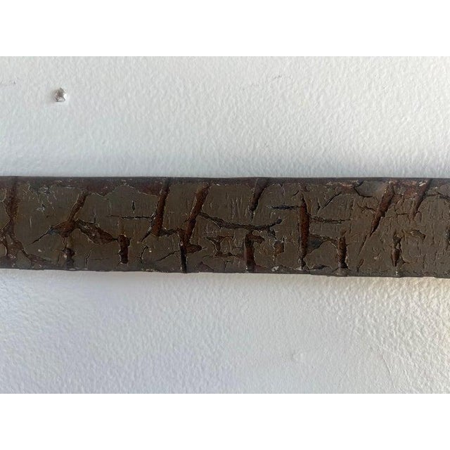 Mid 19th Century Antique Hand-Forged Iron Coat Rack With Scroll Hooks For Sale - Image 5 of 9