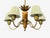 Wood Asea, Chandelier, Brass, Elm, Fabric, Sweden, Sweden, 1947 For Sale - Image 7 of 14