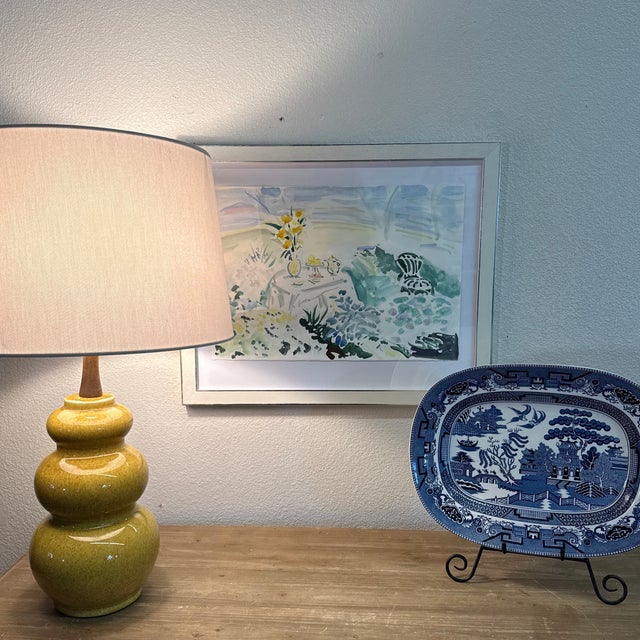 Afternoon Tea, by Acclaimed Beverly Erschell Original Water Color Piece Garden Scene For Sale - Image 6 of 8