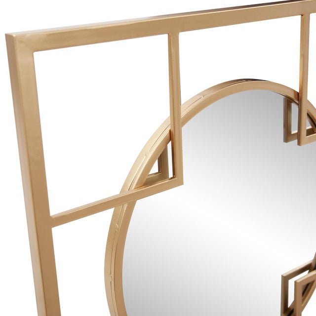 Metal Sira Decorative Mirror For Sale - Image 7 of 11