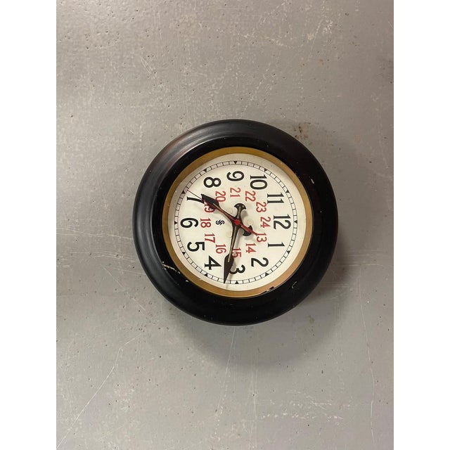 Bauhaus 24-Hour Wall Clock from Siemens Halske, Germany, 1930s For Sale - Image 10 of 16