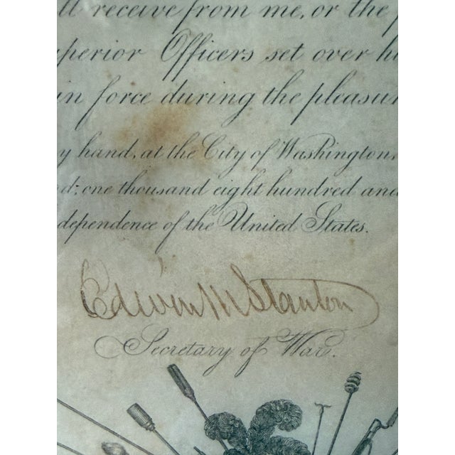 Mid 19th Century Abraham Lincoln Brigadier General Commission Signed as President For Sale In Los Angeles - Image 6 of 8