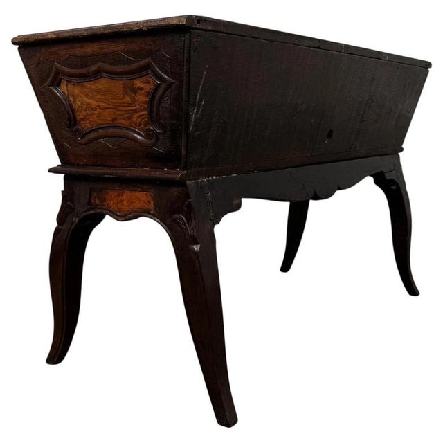 Antique 19th Century French Walnut Dough Bin Cupboard For Sale - Image 10 of 12