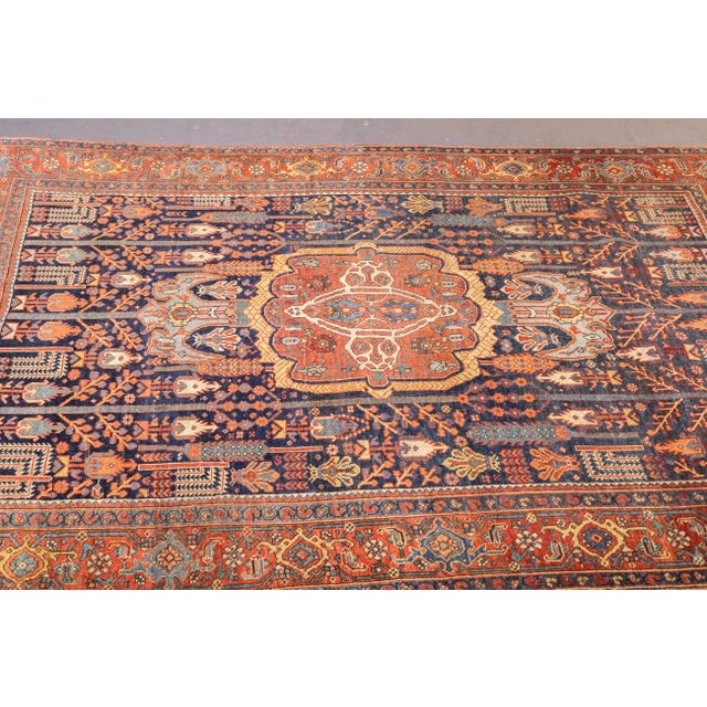 Antique Persian Bidjar Rug 4'7'' X 7'1'' For Sale In New York - Image 6 of 8