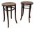 Antique Bentwood Stools with Cane Seats by Michael Thonet, 1890s, Set of 2 For Sale