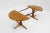 Vintage Danish round extendable dining table from the 1960s made of solid teak wood. This Danish round dining table is in...