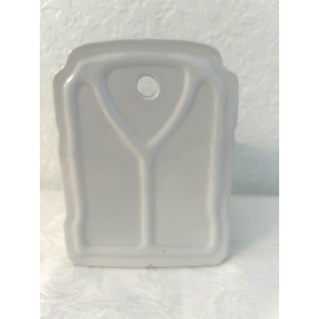 Mid-Century Victorian Hanging Porcelain Floral Salt Box For Sale In West Palm - Image 6 of 7