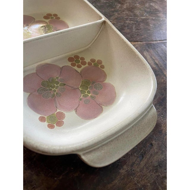 Early 20th Century Early 20th Century English Lavender Stoneware Divided Serving Dish For Sale - Image 5 of 6