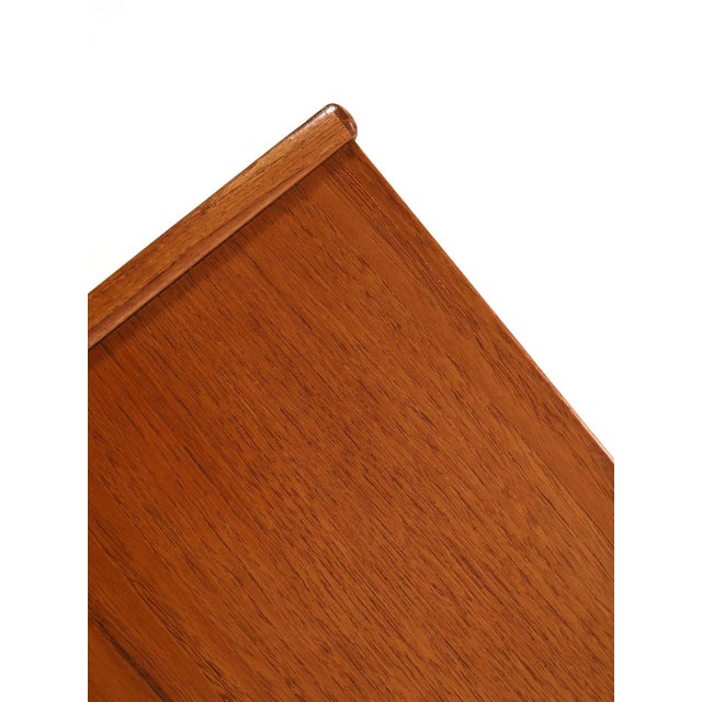 Wood Scandinavian Sideboard with Cantilevered Handles, 1960s For Sale - Image 7 of 13