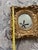 Vintage Oval Beveled Mirror in Beautiful Bold Ornate Gilt Frame 17.5"x16"x3" For Sale - Image 13 of 14