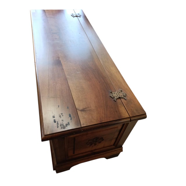 Vintage Brown Wooden Chest, 1970s For Sale - Image 4 of 5
