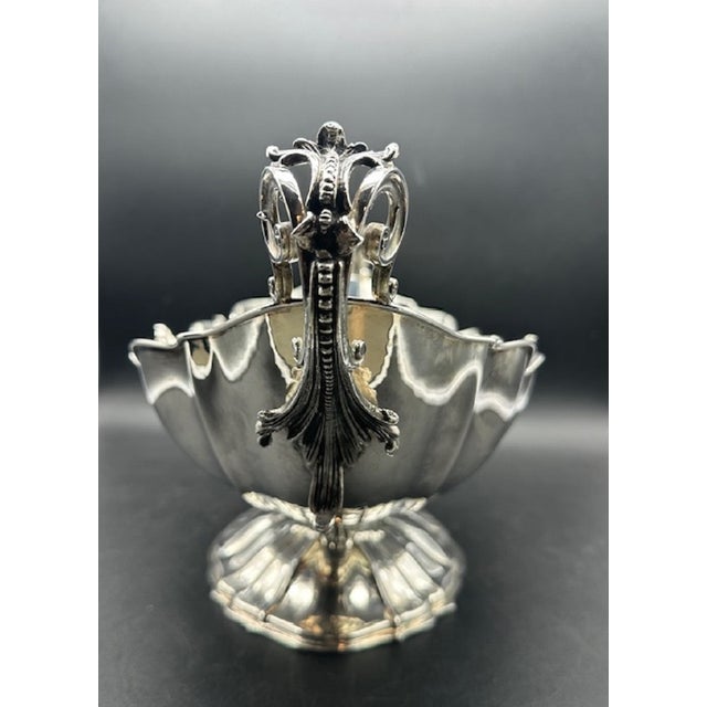 Baroque Style Centerpiece in 800 Silver, Italy, 1950s For Sale - Image 11 of 16