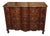 French Arbalette Louis XV Walnut 3 Drawer Commode 19th Century For Sale