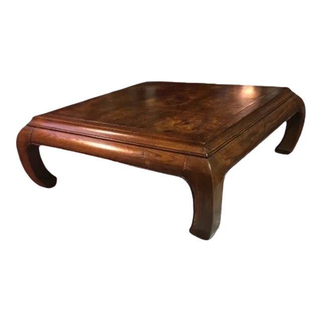 1970 Ming Square Asian Coffee Table | Chairish