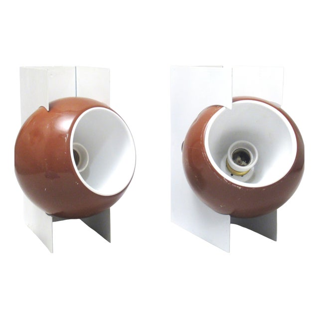 Italian Wall Sconces, 1960s, Set of 2 For Sale