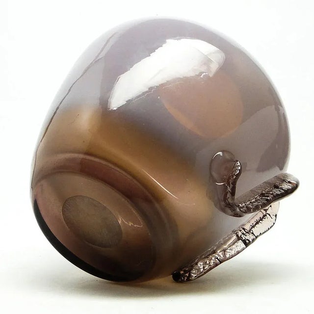 Purple Vase by J. Słuczan-Orkusz for Cracow Institute for Glassworks, Poland, 1970s For Sale - Image 8 of 12