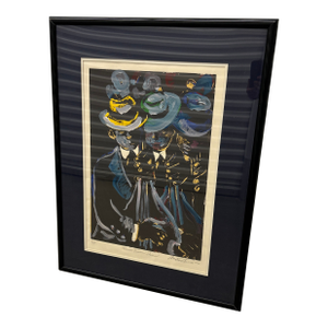 Late 20th Century Andrew Turner Signed Colored Serigraph “Bass Times Three” 4 of 100 Limited Edition