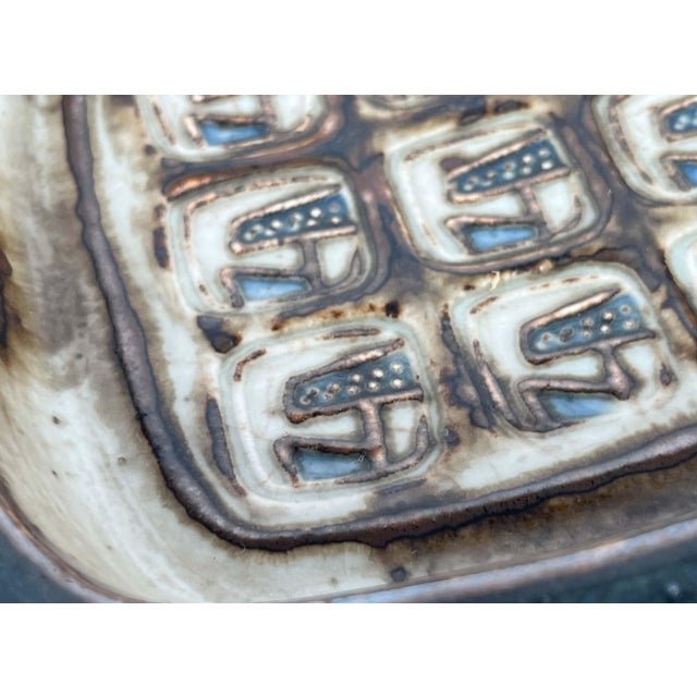 Mid-Century Modern Danish Brutalist Ceramic Bowl by Jorgen Mogensen for Royal Copenhagen, 1960s For Sale - Image 5 of 14