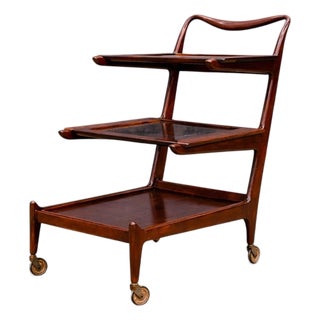 Brazilian Mid-Century Modern Bar Cart in Rosewood, Carlo Hauner and Martin Eisler, 1950s - Lot 532 For Sale