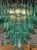 Early 21st Century Modern Saddle Shaped Green Murano Glass Chandelier For Sale - Image 5 of 5