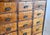 Bank of Pine Workshop Drawers, 1940s For Sale - Image 6 of 10